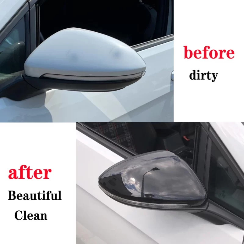 Side Rear View Mirror Cover Caps Signals For VW Golf 7 MK7 7.5 GTI For Touran 2013-2020 Bright Black Mirror Case Car Accessories - Image 6