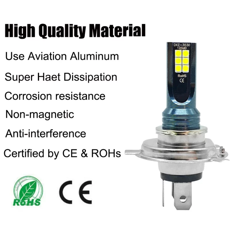 2Pcs H4 H7 LED Headlight H11 H8 H9 H10 H1 H3 Car Fog Light Bulbs 9005 9006 Auto Driving Running Lamps 12000LM 80W 12V - Image 2