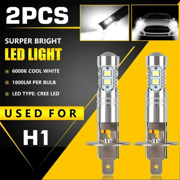 2Pcs h1 LED Car Lights h3 880 881 LED Xenon White Four kinds of light Atuo Lamps For Car Headlight Bulbs 12V lighting Fog Lamps