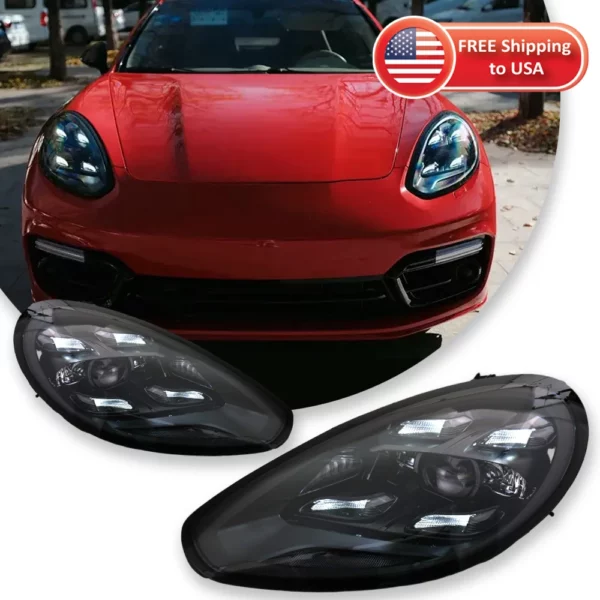 Car For Porsche Panamera 970 970.1 970.2 Headlight 2010-2016 LED Projetor head Lamp Daytime Running Light Auto Accessories