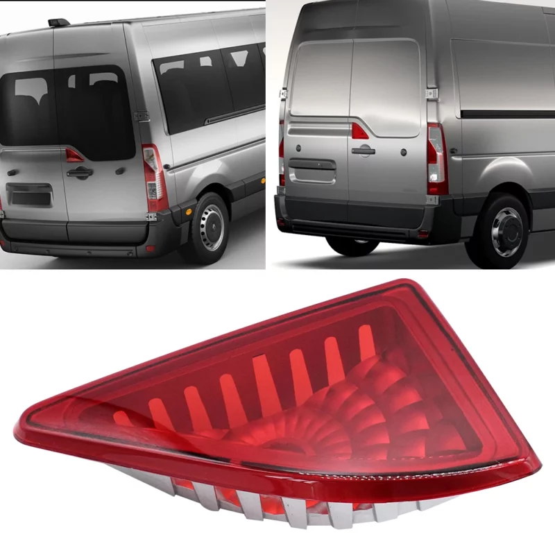 1-3Pcs Car Rear Red Central Brake Light Tail Third Stop Light Lamp For Renault Master Vauxhall Movano 2020-2019 Auto Car Parts - Image 2