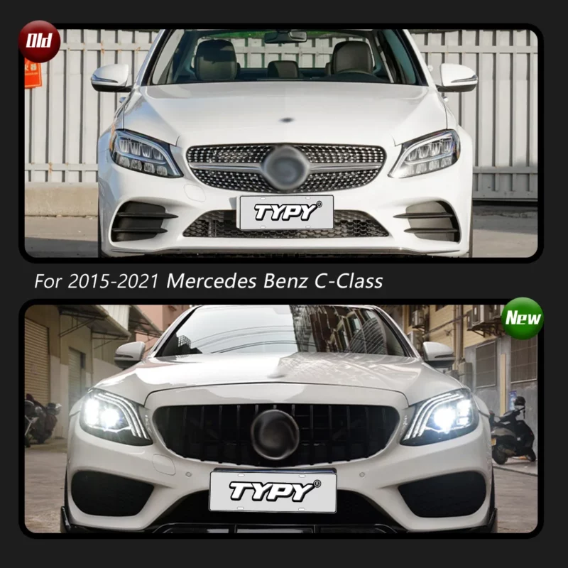 TYPY Car Lights For Benz C-Class W205 Headlight coupe 2015-2021 LED Projetor head Lamp Daytime Running Light Auto Accessories - Image 2