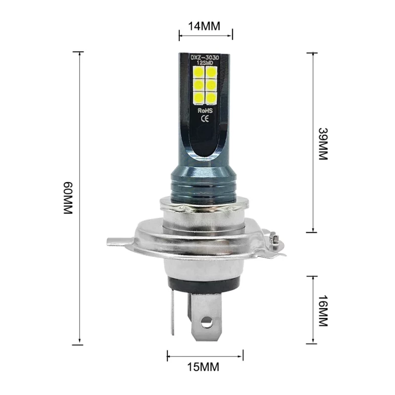 2Pcs H4 H7 LED Headlight H11 H8 H9 H10 H1 H3 Car Fog Light Bulbs 9005 9006 Auto Driving Running Lamps 12000LM 80W 12V - Image 11